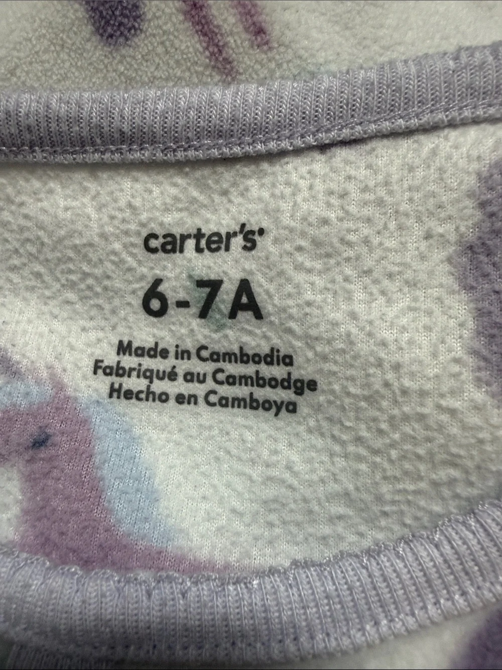 Carter's Unicorn & Pink Character Kids Pajama Set